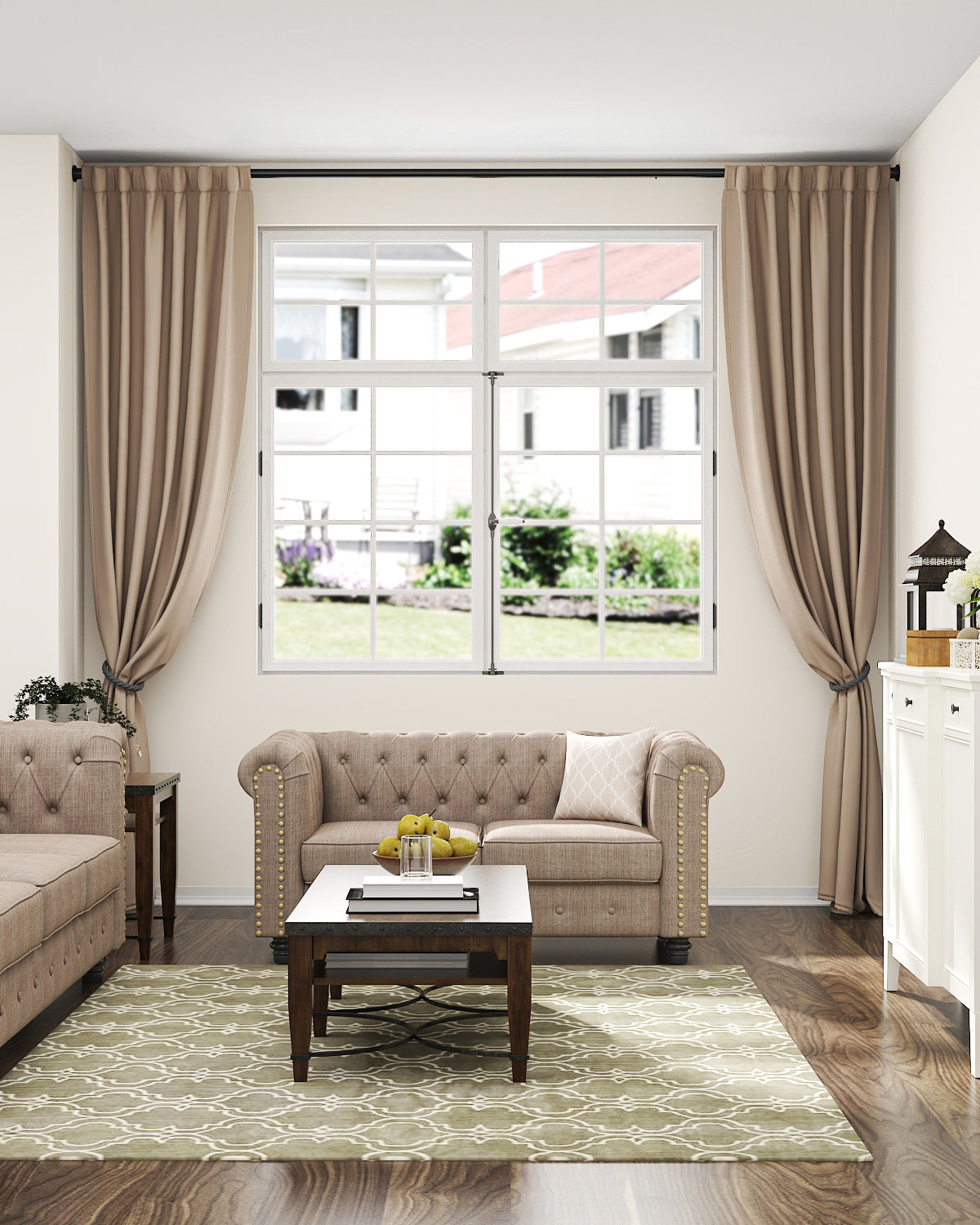 EZ03L Tension Curtain Rods for Windows, 42 to 123 Inches