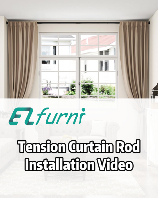 EZ03L Tension Curtain Rods for Windows, 42 to 123 Inches