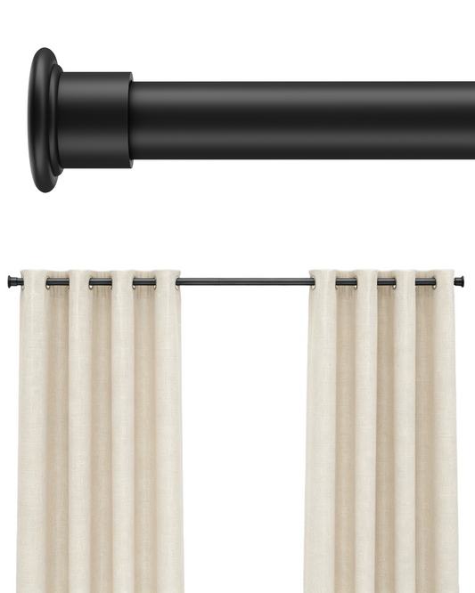 EZ02M Tension Curtain Rod, 35 to 76 Inches