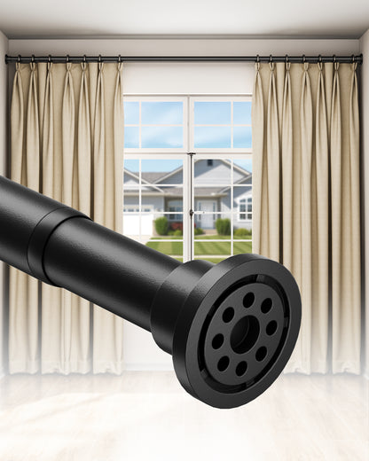 EZ03L Tension Curtain Rods for Windows, 42 to 123 Inches
