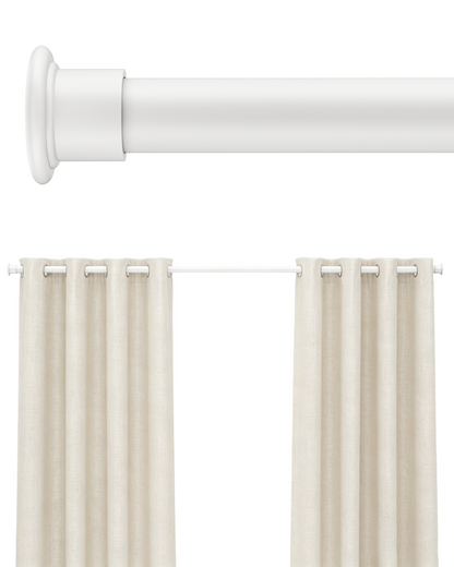 EZ02M Tension Curtain Rod, 35 to 76 Inches