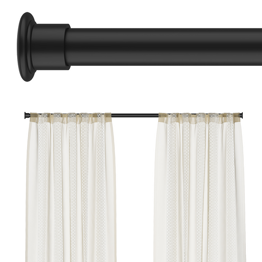 EZ02S Tension Curtain Rod, 28 to 43 Inches
