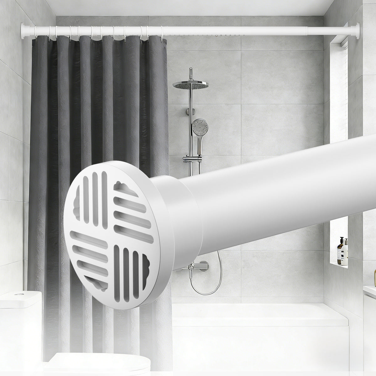 EZ06M Tension Curtain Rod by EZFurni, 42 to 82 Inch