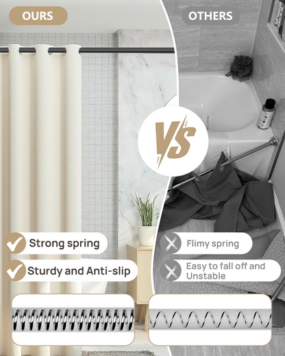 EZ03M Heavy Duty Tension Curtain Rod by EZFurni,42 to 76 Inches