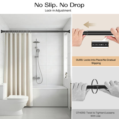 EZ06M Tension Curtain Rod by EZFurni, 42 to 82 Inch
