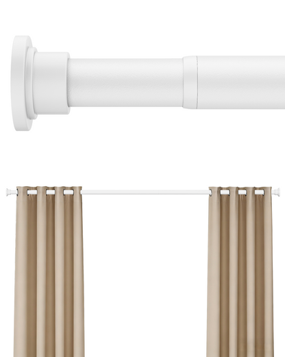 EZ03M Heavy Duty Tension Curtain Rod by EZFurni,42 to 76 Inches