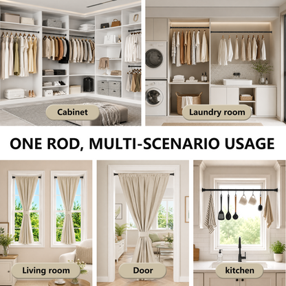 EZ02S Tension Curtain Rod, 28 to 43 Inches