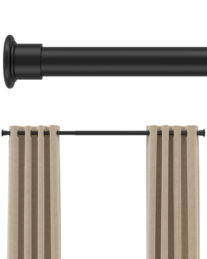 EZ02L Tension Curtain Rod, 42 to 123 Inches