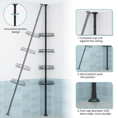 EZ01 Shower caddy Tension Pole