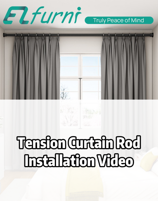 EZ02L Tension Curtain Rod, 42 to 123 Inches