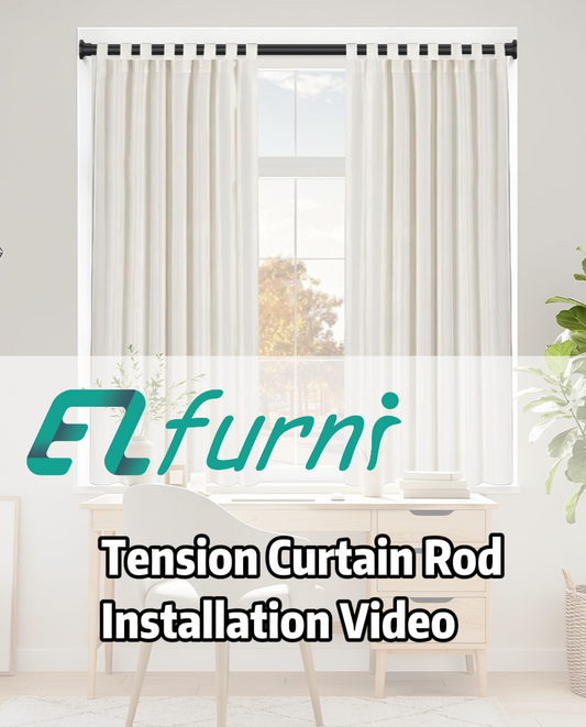 EZ03M Heavy Duty Tension Curtain Rod by EZFurni,42 to 76 Inches