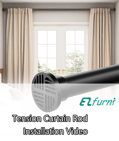 EZ06M Tension Curtain Rod by EZFurni, 42 to 82 Inch